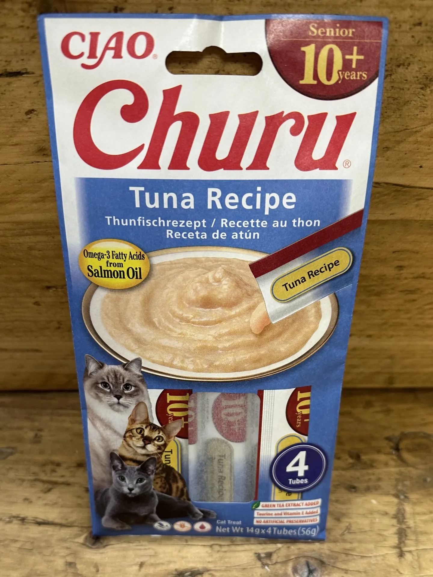 COMPLÉMENT ALIMENTAIRE CHAT - CHURU THON HUILE DE SAUMON