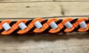 COLLIER ANTI PUCES, TIQUES ET PARASITES FLUO -NOIR & ORANGE FLUO