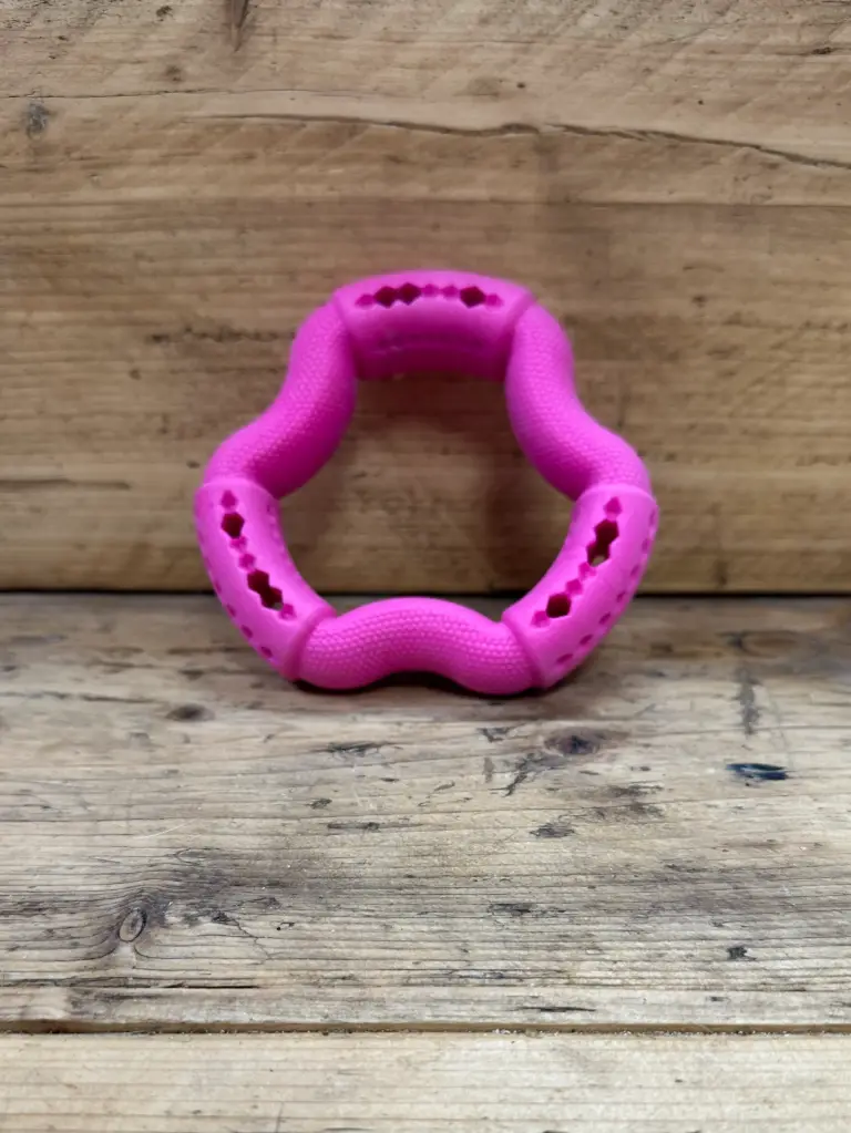 JOUET DENTAIRE - Anneau Fruité (12 cm, Fraise)